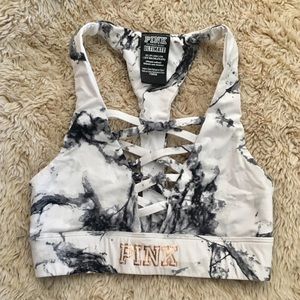 PINK Marble Sports Bra